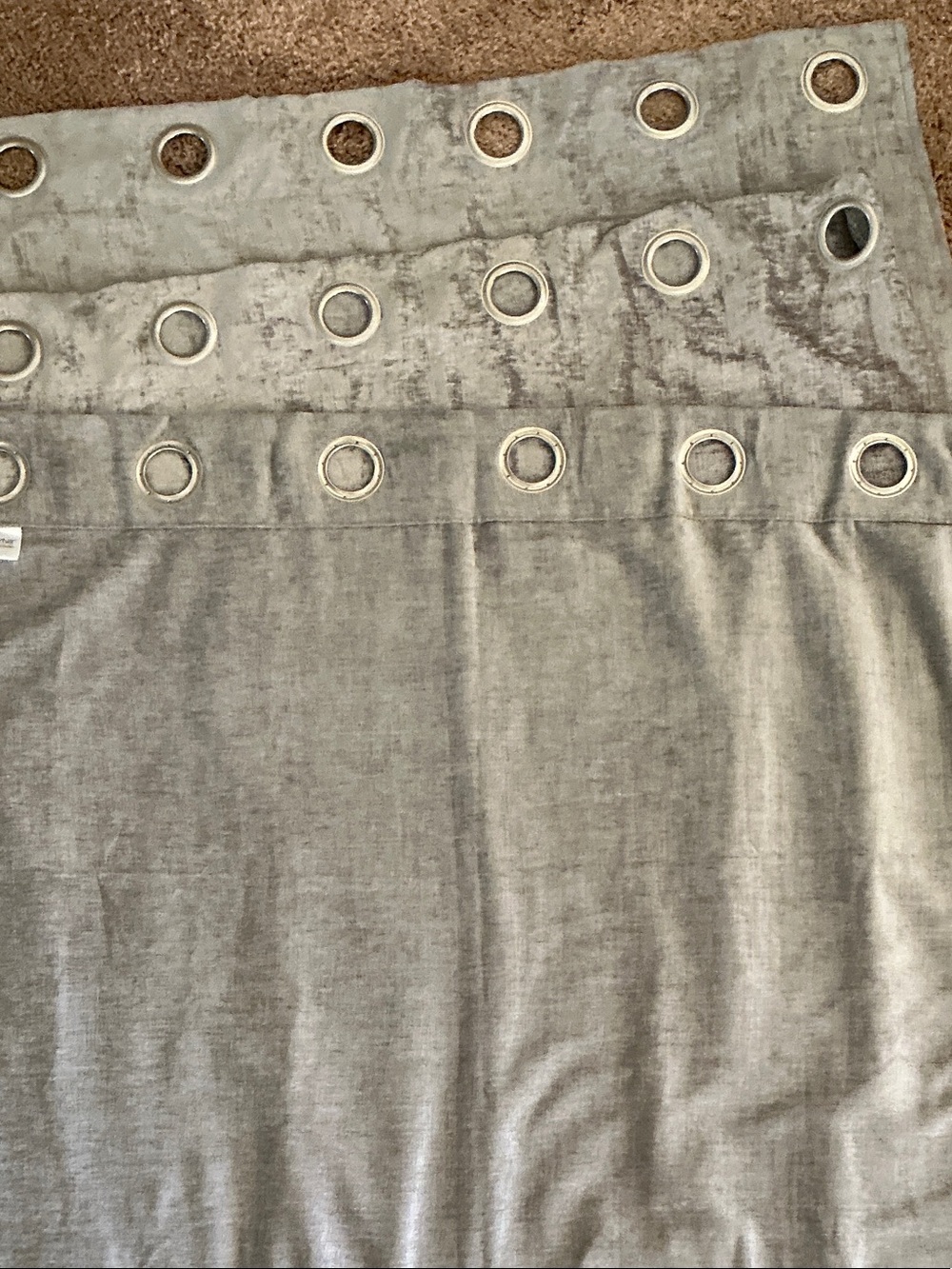 Room Essentials Silver Curtain-Style Skirt Panel with Metal Grommets